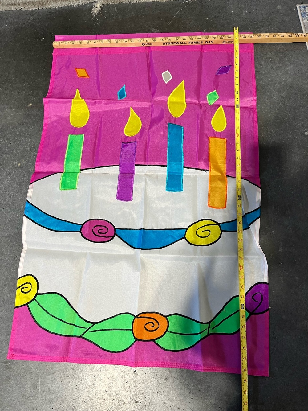 Outdoor Birthday Flag